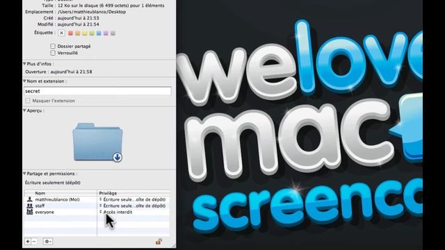 N°12 - Mac OS protéger simplement un dossier смотреть онлайн