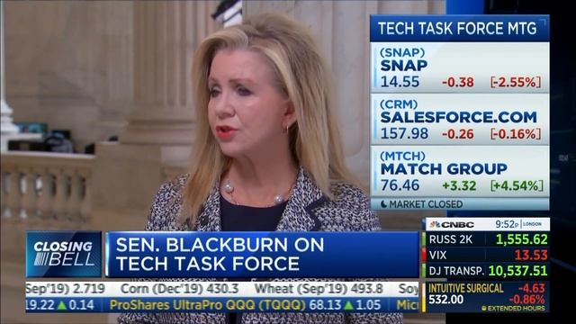 Sen Blackburn on Closing Bell 07.18.19 смотреть онлайн