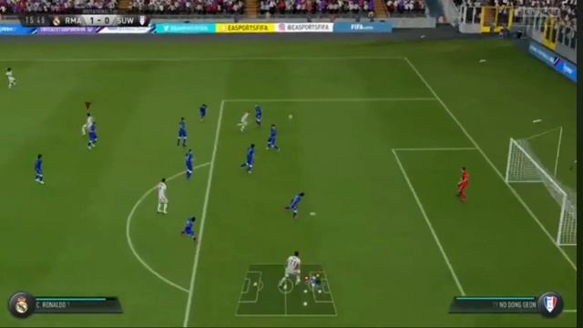 Гол Криштиану Роналду от перекладины в FIFA 19 смотреть онлайн