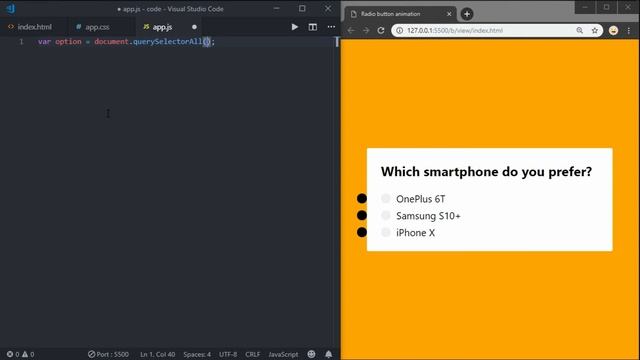 Radio Button Interaction Animation - 1 смотреть онлайн