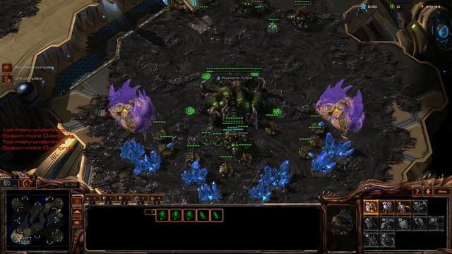 Scarlett's Zerg versus Terran Build Order (StarCraft 2 Heart of the Swarm) смотреть онлайн