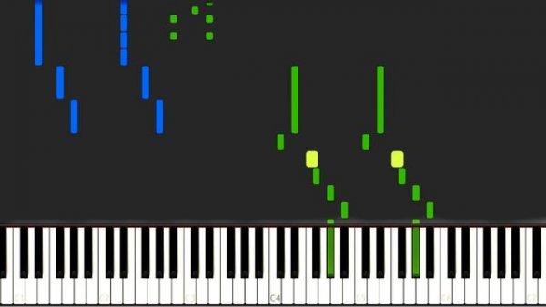 Touhou - Bad Apple Piano Tutorial (Sheet Music + midi)