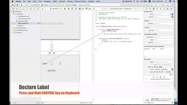 OS X App with Swift - Part 1: Hello World смотреть онлайн