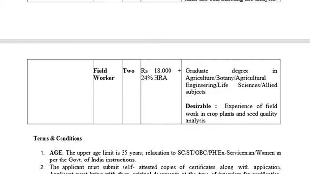 IARI (पूसा) के Div. of Seed Sci and Tech. में JRF & Field Worker की नौकरी Salary=38440/month смотреть онлайн