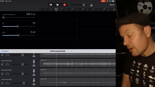 GarageBand for iOS_ EQ fine adjustments using AU plugins смотреть онлайн