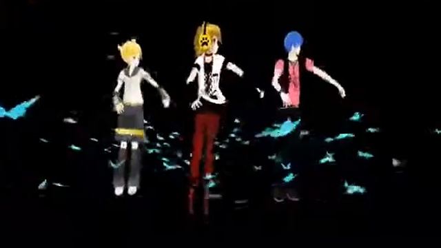 MMD Bad Apple Len Kagamine, 96 Neko & Kaito смотреть онлайн