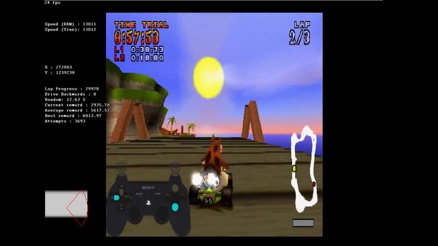 AI learns CTR: Crash Cove PB in 1'52"66 (full course) смотреть онлайн