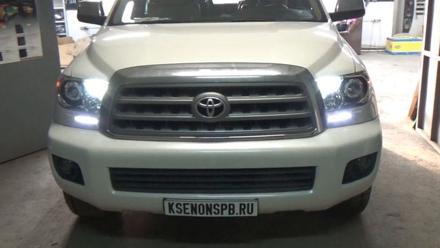 Toyota Sequoia II + BI LED KOITO + DRL PHILIPS + FOG MORIMOTO + HPL Crosfire смотреть онлайн