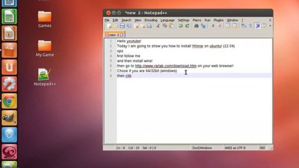 How to install Winrar on Ubuntu