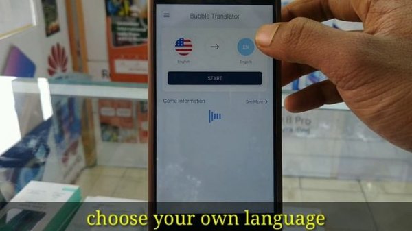 one click translate bubble screen translate