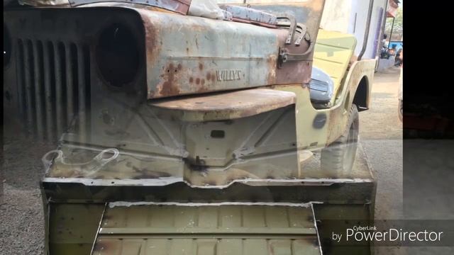 Willys Jeep. Jeep CJ-3B Restoration Of Willys Jeep
