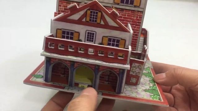 DIY Miniature French House Style ~ 3D Puzzle смотреть онлайн