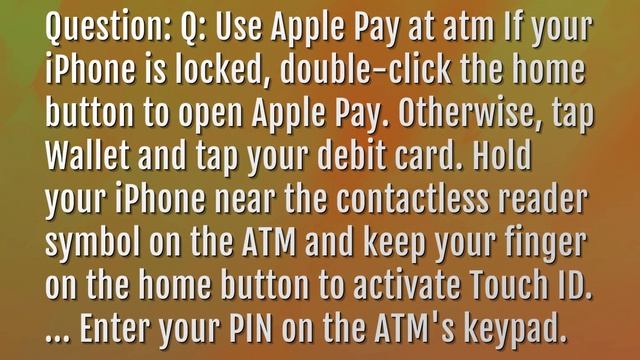 How do I withdraw money from Apple Pay at ATM? смотреть онлайн