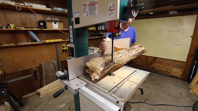 Milling Small Logs Precisely on the Grizzly GO513X2 17" Bandsaw! смотреть онлайн