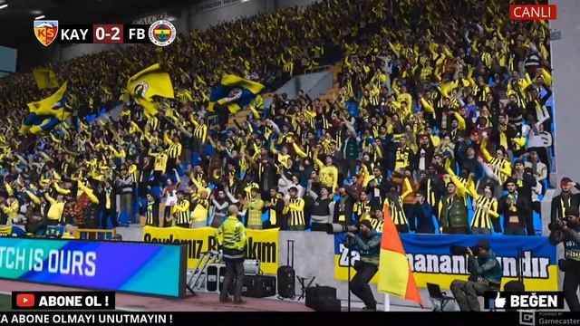 FENERBAHÇE KAYSERİSPOR MAÇI CANLI İZLE