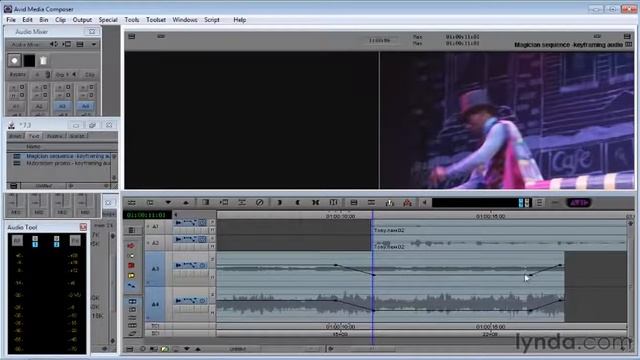Avid Media Composer How to keyframe audio lynda com tutorial смотреть онлайн