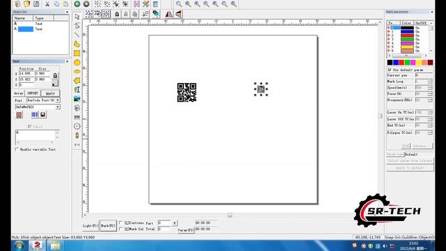 How to set Barcode and QR code in EZCAD system смотреть онлайн