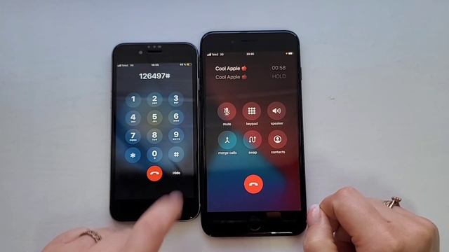 iOS 12.5 vs iOS 14.2 / Incoming & outgoing calls 📞 & on hold смотреть онлайн