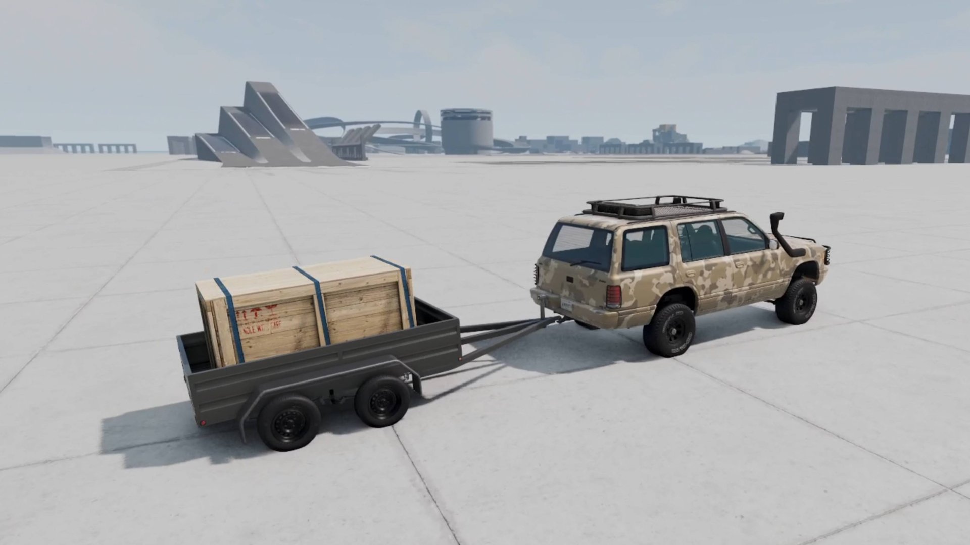 Гонки-BMG DRIVE-гоняем на джипе с прицепом!