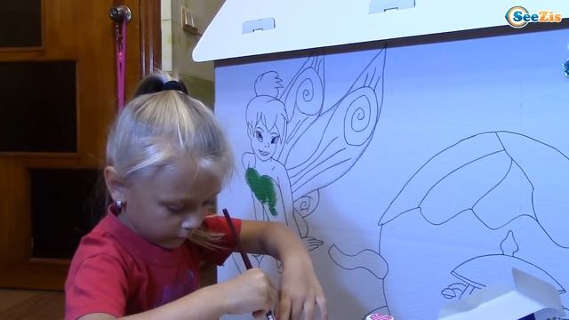 ФЕЯ ДИНЬ ДИНЬ Дисней - Ярослава заканчивает украшать ДОМИК ДЛЯ КУКОЛ Хелло Китти Hello Kitty House смотреть онлайн
