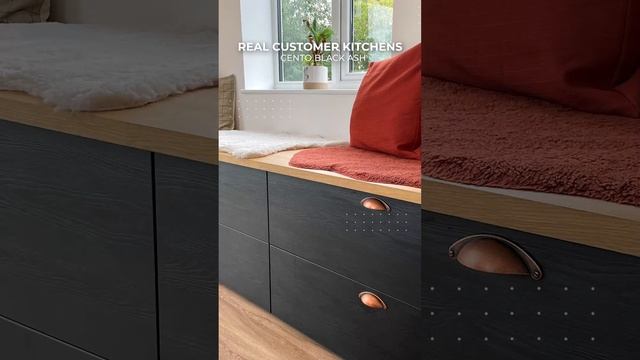 Cento Black Ash Modern Kitchen - 3482 - DIY Kitchens смотреть онлайн