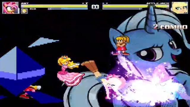 Mugen Team Amy Rose Vs Team Applejack