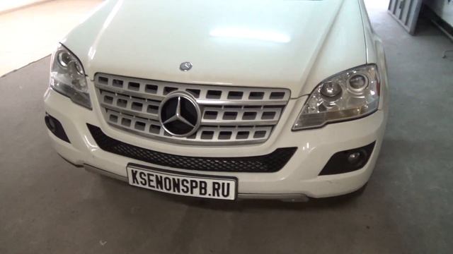 Mercedes-Benz M-klasse + bi-led i.lens вместо галогена смотреть онлайн