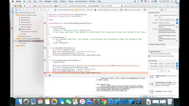 iOS eTutorials: iOS Unit Test Async Task Using Objective-C смотреть онлайн