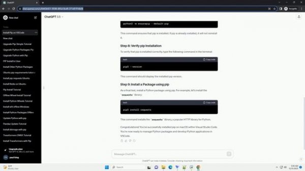 how to install pip on mac vscode