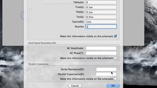 1kHz Square wave in MAC OSX LTSpice for Transient Analysis смотреть онлайн
