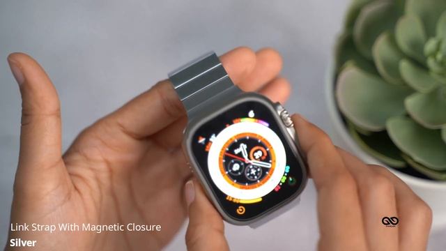 Link Strap With Magnetic Closure For iWatch 49MM For Series Ultra смотреть онлайн