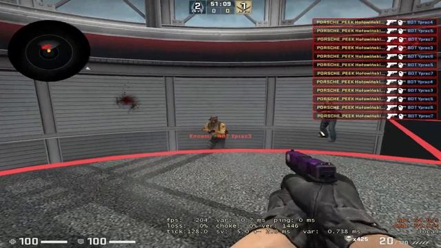 TOP 90 YPRAC AIM GLOCK18 BOTS 20 смотреть онлайн