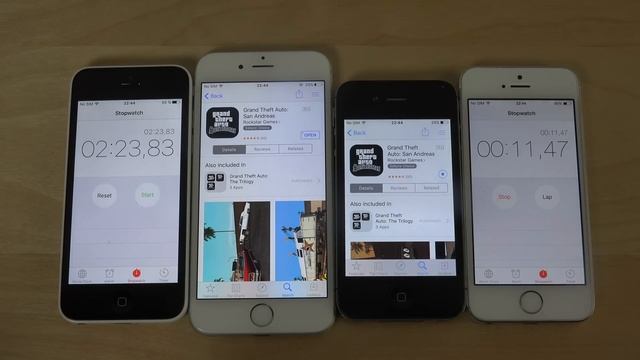 iPhone 6 iOS 9 Beta vs. iPhone 4S iOS 9 Beta Big Game App Download Speed Test! Which Is Faster? смотреть онлайн