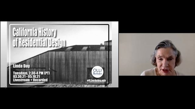 Linda Day: California History of Residential Design, Spring 2021 смотреть онлайн