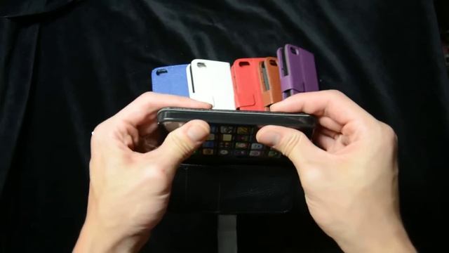 Iphone 5 cover Leather wallet Case смотреть онлайн