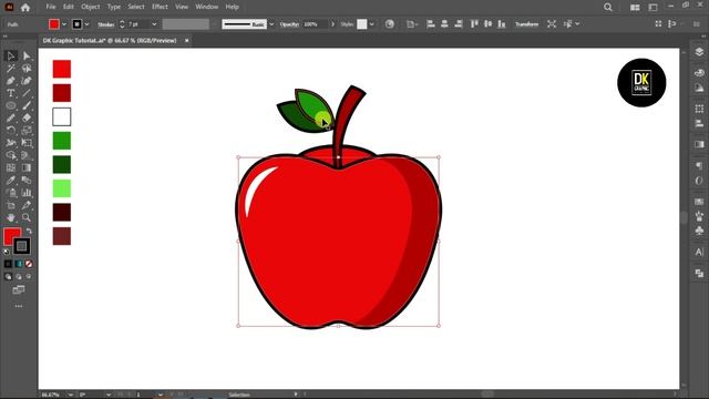 How to Draw a Vector Apple in Adobe illustrator l Vector Fruit Design #illustrator #vectordrawing смотреть онлайн