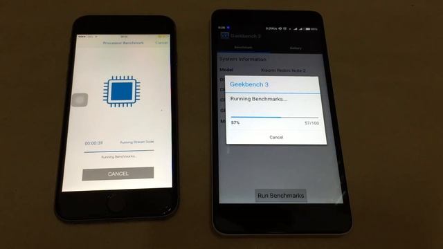 Geekbench 3 Test : iPhone 6 VS Xiaomi Redmi Note 2 смотреть онлайн