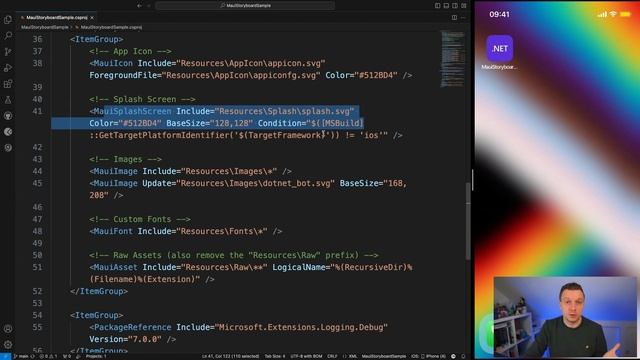 Custom Storyboard Launch Screen for iOS with .NET MAUI смотреть онлайн