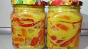 Хотела приготовить на зиму, но съели за вечер! Маринованный перец в горчице на зиму.