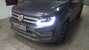 Volkswagen Amarok Dark Label . Доделываем дальний свет + Osram d3s lazer 200%