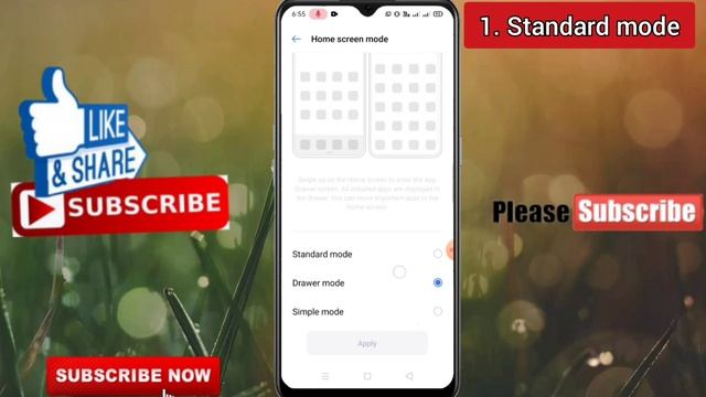 Realme c15 mein Home Screen Mode Setting kaise kare | Realme c15 Standard Mode | Realme c15 simple смотреть онлайн