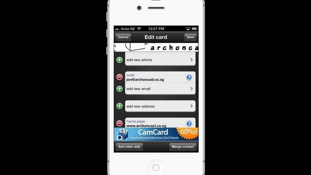 Business Card Scanner - CamCard Lite for iPhone and iPad смотреть онлайн