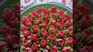 Торт ТЮЛЬПАНЫ- масляный.  Очень вкусный