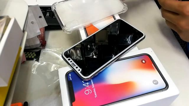 iphone x silver white tempered glass screen protector - case armor anti crack premium clear смотреть онлайн