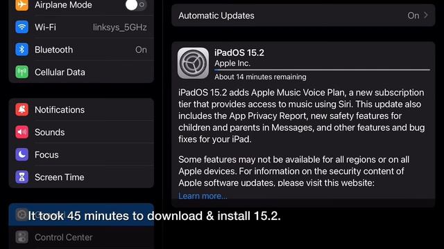 iPadOS 15.2 смотреть онлайн