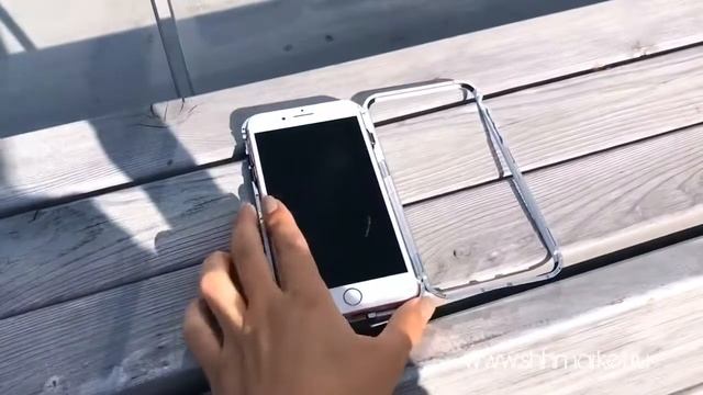 Чехол "Магнитный с закаленным стеклом" для iPhone X, серебро смотреть онлайн