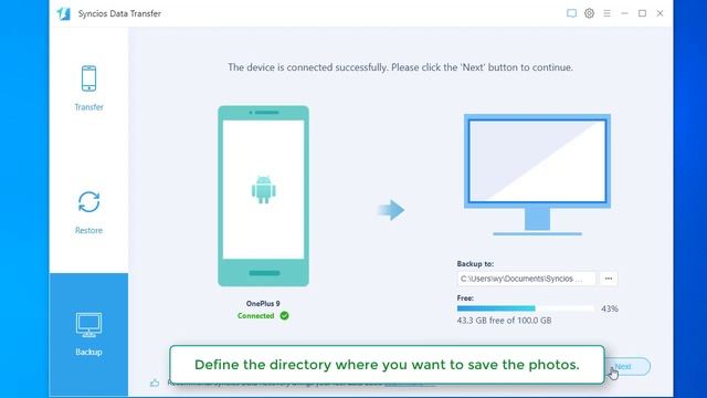 One-click to Transfer All Photos from OnePlus9 to Computer смотреть онлайн