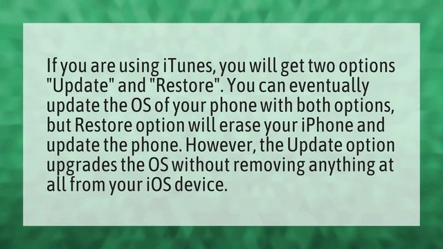 Does iPhone software update delete everything? смотреть онлайн