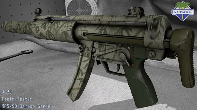 MP5-SD Bamboo Garden - Skin Wear Preview смотреть онлайн