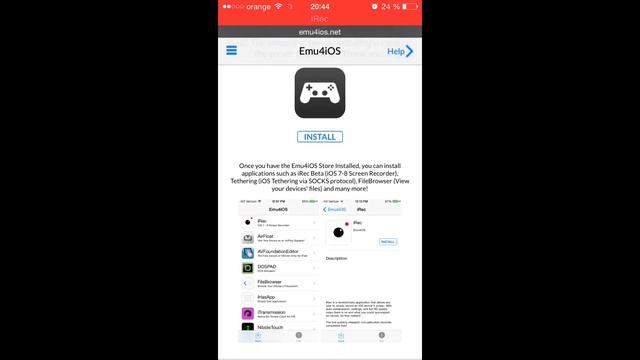 How to download Emu4iOS STORE on iOS 8 / 8.0.2 - IT WILL NOT WORK ABOVE 8.0.2! смотреть онлайн